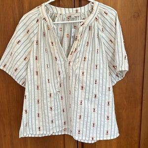 Womens The Loft Top Blouse Size M